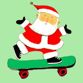 Skateboarding Christmas Holiday ソックス