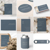 シンプルなブルーのタイプライター ウェディングギフト スピード栓抜き