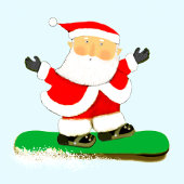 面白いクリスマスホリデースポーツ インビテーションポストカード