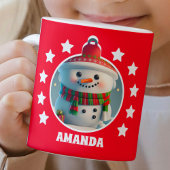 3D雪だるまのクリスマス シーズンカード