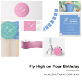 飛行機パーソナライズされた誕生日招待状カード 招待状
