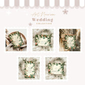 ソフト赤面フローラ結婚アールヌーボー サンキューカード