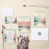 Soft Echoes of the Mountains Wedding 出欠カード (この独立クリエイターのコレクションをカスタマイズ。)