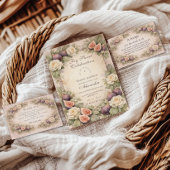 Soft Fig Botanical Bridal Shower スタンダードカクテルナプキン