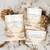 Soft Ocean Breeze Wedding 招待状