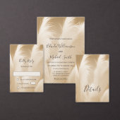 Soft Pampas Grass Photo  招待状 (この独立クリエイターのコレクションをカスタマイズ。)