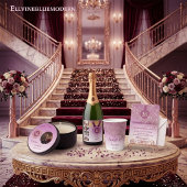 写真と落下バラ金ゴールドグリッターSweet sixteen 招待状