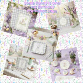 Some Bunny is One Birthday Stickers ラウンドシール