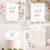 あるウサギは1人の女の子の初めてのイースター誕生日 ベビーボディスーツ