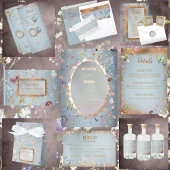 何か青エレガントい野結婚花の形見 スローブランケット