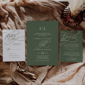 ソフィアオリーブグ素朴リーシンプルンモダンド結婚ズ 招待状