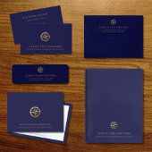 ブルー金ゴールド法的プロフェッショナルノートブック ノートブック