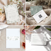 Elegant Black White Floral Wedding Favors 台座サイン