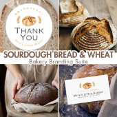 Sourdough Bread Wheat Bakery Product Name ラウンドシール