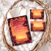 Southwestern Cowboy Boots Baby Shower 招待状