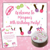 スパ誕生日パーティーの好意 スクエアシール