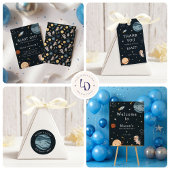 宇宙アドベンチャー 遊び心あふれる子供の誕生日パーティーの景品 台座サイン