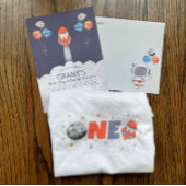 1回目ののまわりに日帰り宇宙1回目の誕生日シャツ ベビーTシャツ