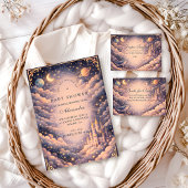 Space Castle Baby Shower 招待状