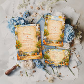 Spanish Courtyard Romance Wedding 招待状