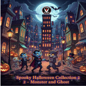 幽霊ハロウィンブラック ペーパープレート