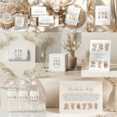 Sports bear baby shower diaper raffle sign 台座サイン