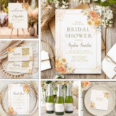 Spring Bridal Shower Featuring Orange Blossoms スパークリングワインラベル