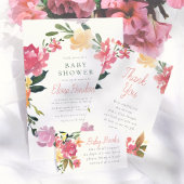 Spring Flowers | ベビーシャワーのお礼 サンキューカード