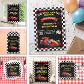 Fun Racing Driver Birthday Boy ペーパープレート