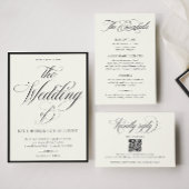 STATELY CALLIGRAPHY Wedding Photo サンキューカード