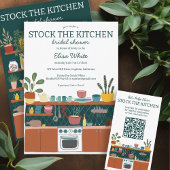STOCK THE KITCHEN Bridal Shower CUSTOM Cute ラベル