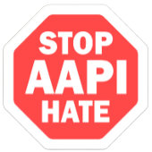 Stop AAPI Hate Rectangular 長方形シール