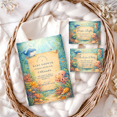 Storybook Ocean Friends Baby Shower 招待状