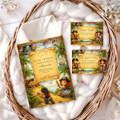 Storybook Pirate Adventure Baby Shower スタンダードカクテルナプキン