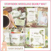 Storybook Woodland Momosa Bar Bearly Wait ポスター