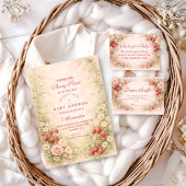 Strawberry Blossom Baby Shower スタンダードカクテルナプキン