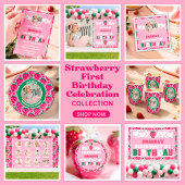 Strawberry 1st Birthday Celebration Welcome 横断幕