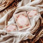 Strawberry In Love Bridal Shower 招待状