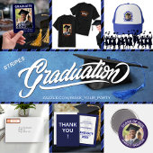 青い卒業差出人住所ラベル ラベル