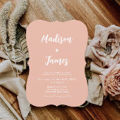 ピーチ結婚座席表DIY 招待状