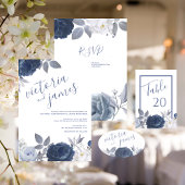 サマー結婚ズ・ブライトブルーフローラ結婚ズ テーブルナンバー