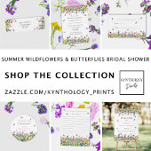 ワイルドフラワーと蝶は、どれだけのキス エンクロージャーカード