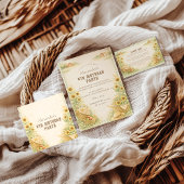 Sunflower Farm Storybook Kids Birthday ラウンドシール