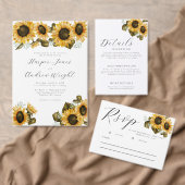 黄色ひまわり結婚フローラのテーブル番号 テーブルナンバー (この独立クリエイターのコレクションをカスタマイズ。)