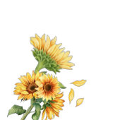 Romantic Sunflower Rustic Yellow Wedding ゲストブック