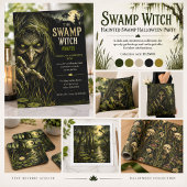 Swamp Witch | Haunted Swamp Halloween ポストカード