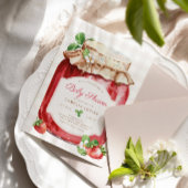 ベリー甘いちご赤ちゃんシャワーおむつラッフル エンクロージャーカード