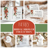 Berry in Love Strawberry Bridal Shower Recipe エンクロージャーカード