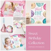 パーソナライズされたドナットデザートテーマ誕生日パーティー 紙コップ