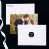 「私たちの初めてのクリスマス」結婚の写真 メタルオーナメント